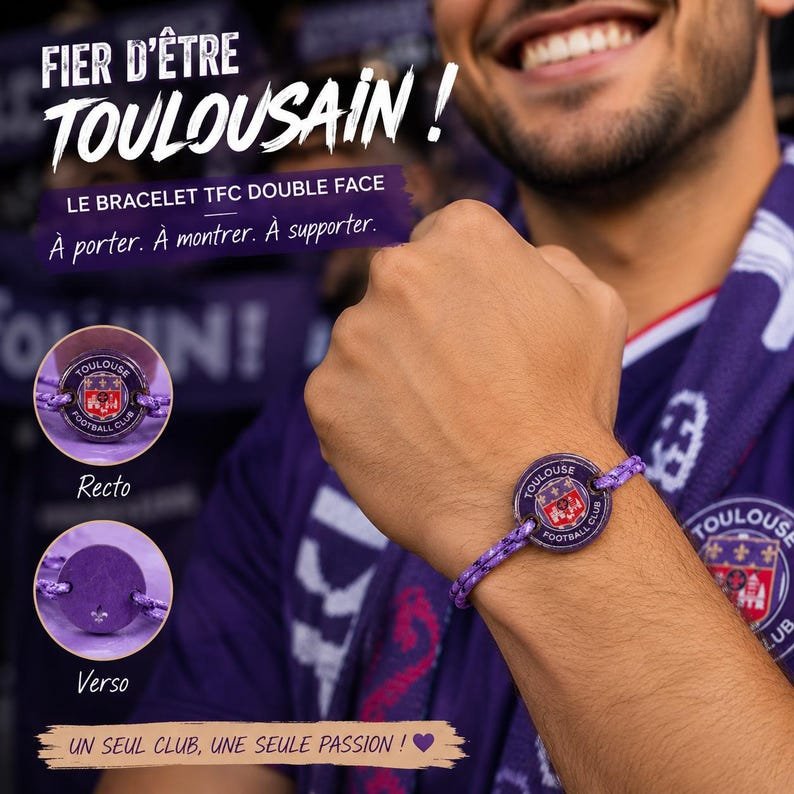 Bijou TFC fleur de lys Toulouse