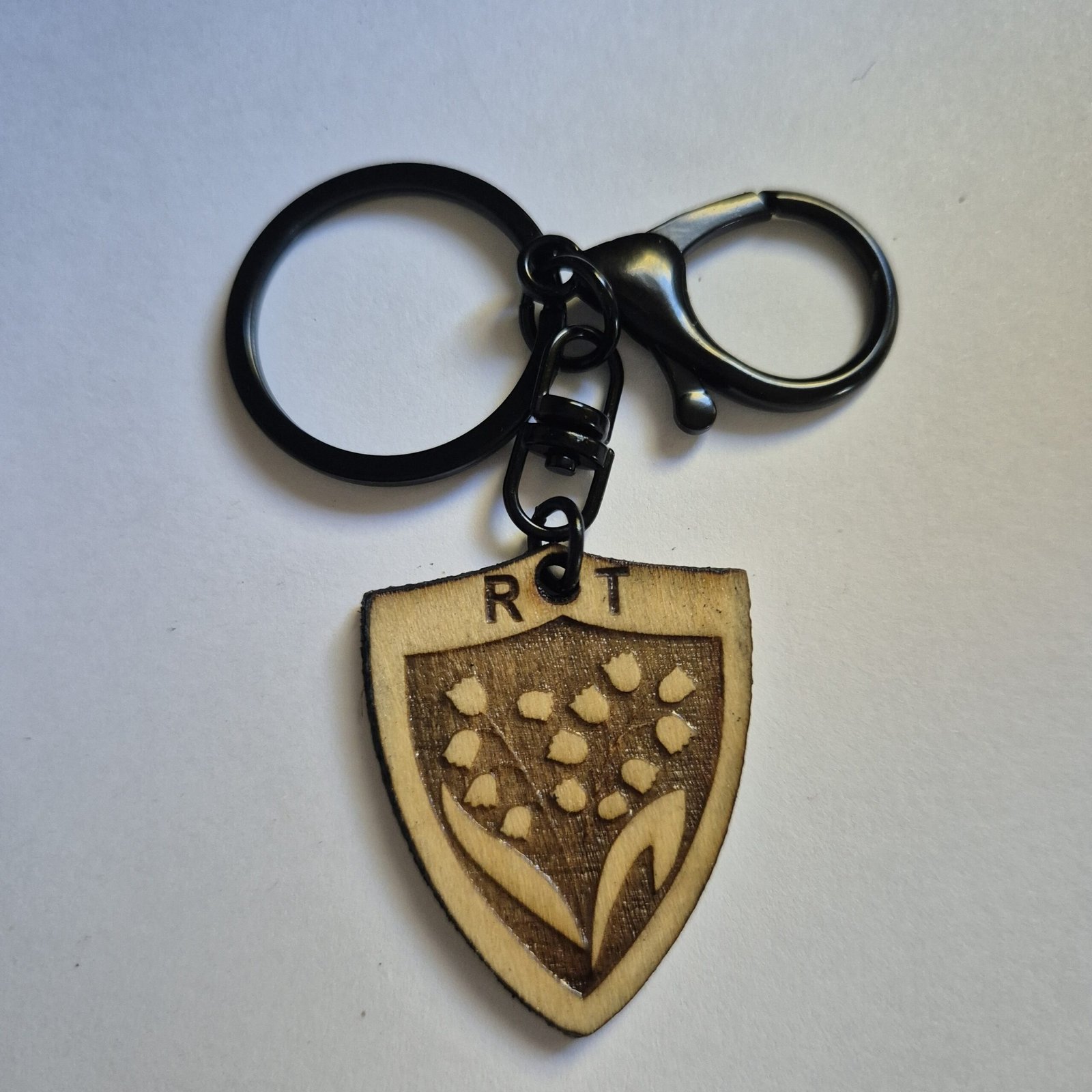 Porte-clé Bois Gravé Rugby Supporter – Équipe au Choix – Image 12